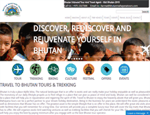 Tablet Screenshot of bhutanmahayanatours.com